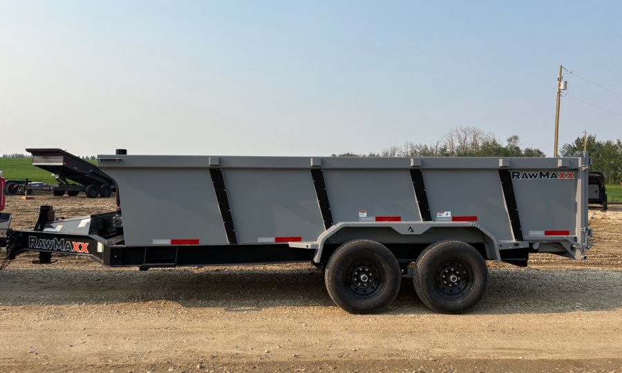 RawMaxx LPX – 16’x 83″ Telescopic Dump Trailer