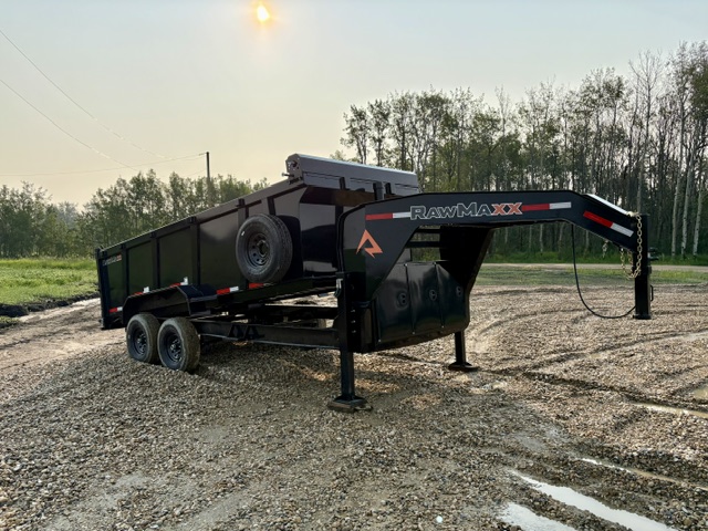 RawMaxx LPX – 16’x 83″ Goose Neck Telescopic Dump Trailer