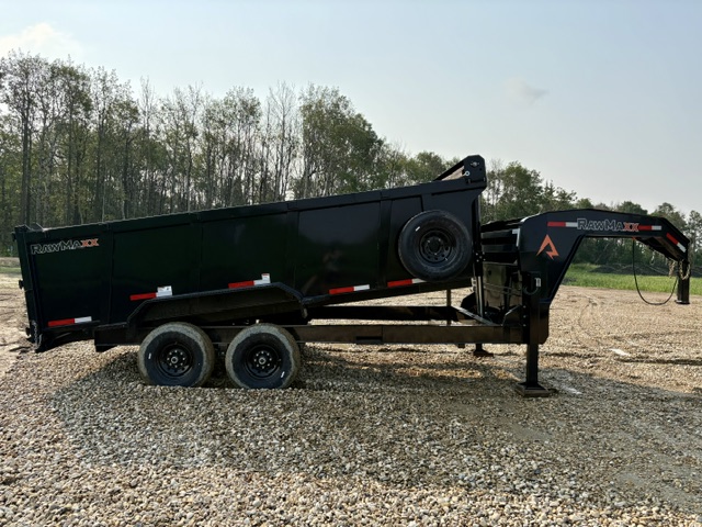 RawMaxx LPX – 16’x 83″ Goose Neck Telescopic Dump Trailer