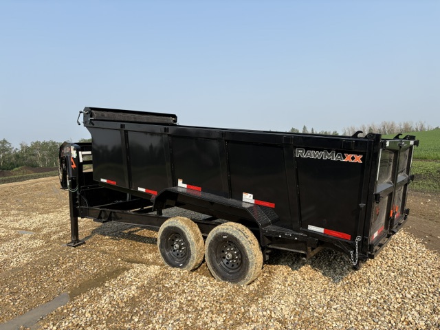 RawMaxx LPX – 16’x 83″ Goose Neck Telescopic Dump Trailer