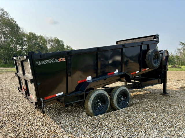 RawMaxx LPX – 16’x 83″ Goose Neck Telescopic Dump Trailer